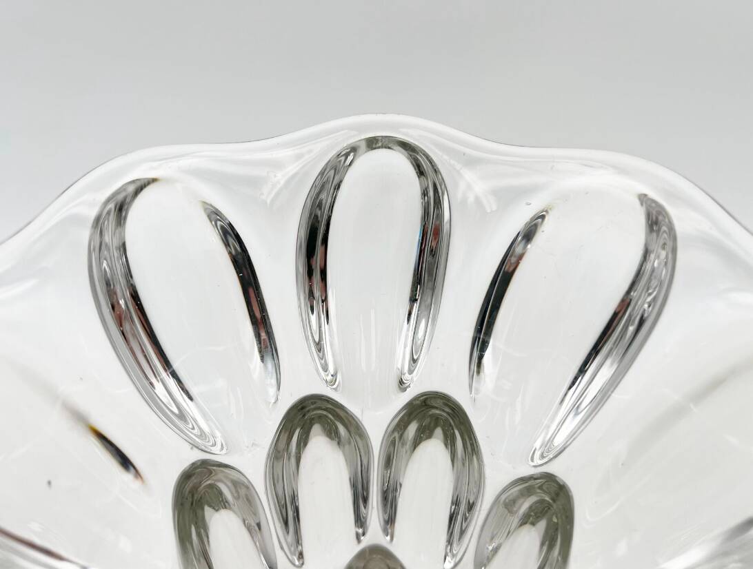 Large “bubbles” vase in Vannes Le Chatel crystal (1960s)