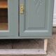 Renovated vintage sideboard with khaki paint – Haussmann chic & bohemian style
