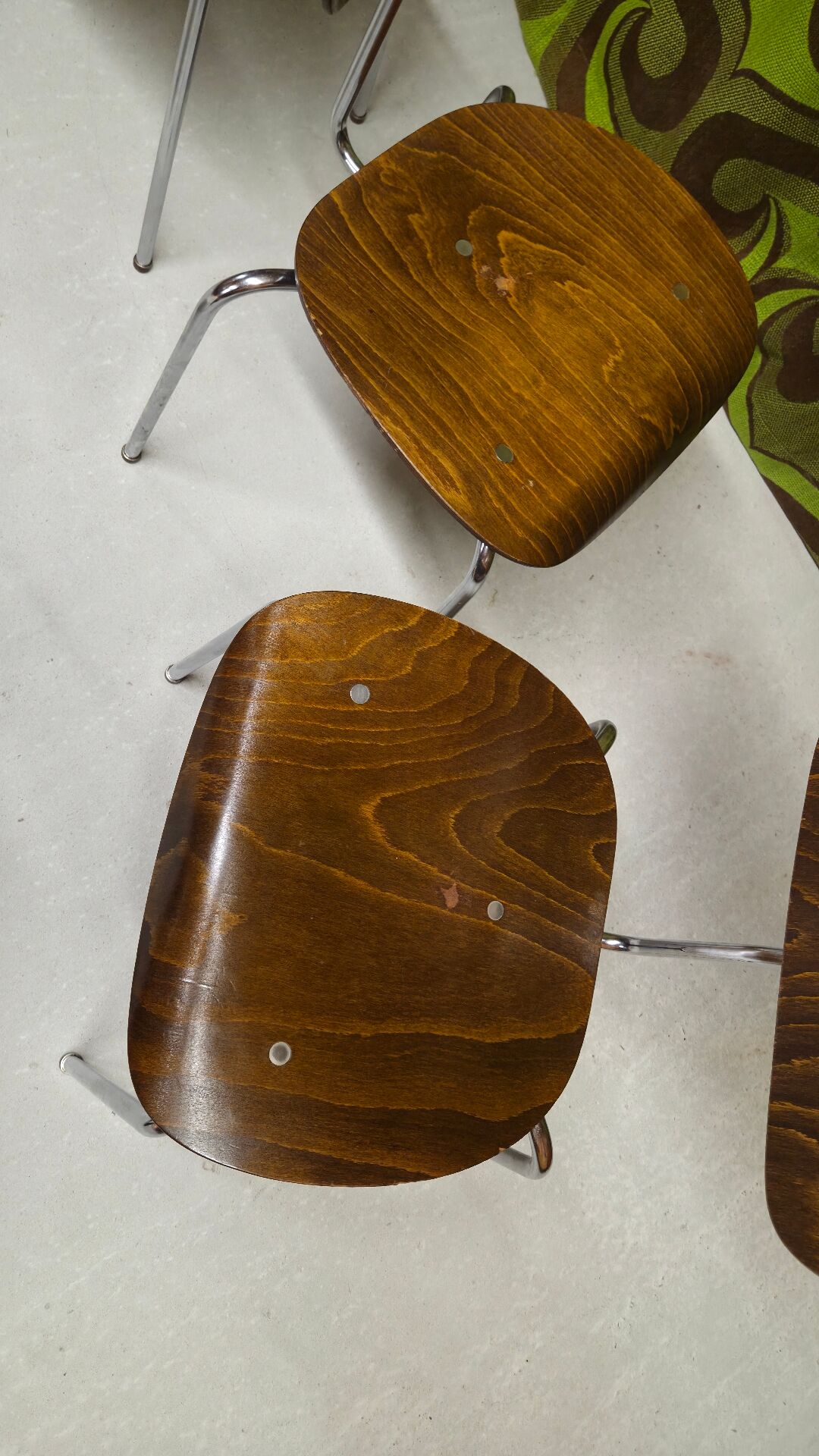 Set of four Se 68 chairs by Egon Eiermann for Wilde+Spieth.