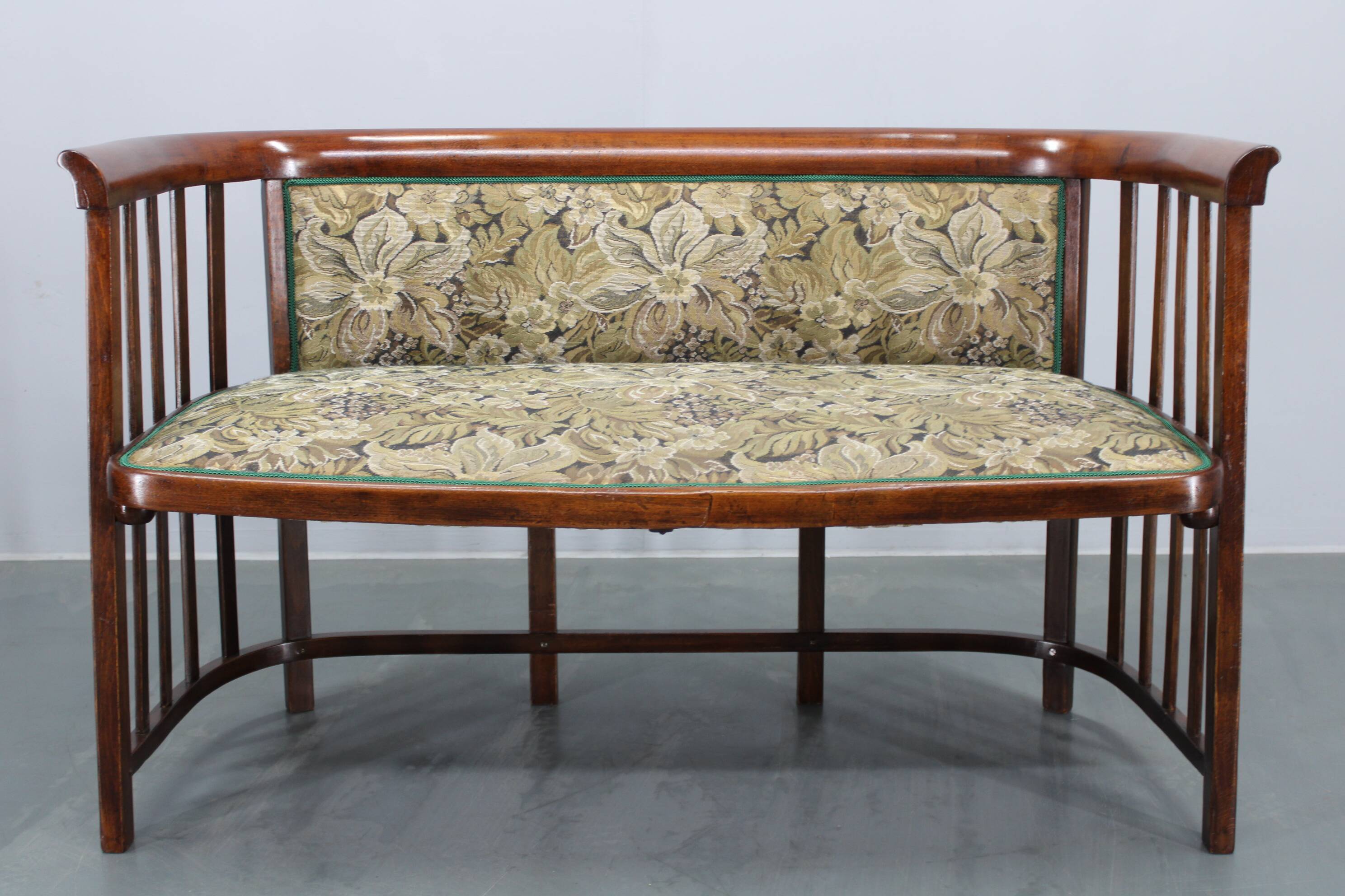 Josef Hoffmann Variation of Art Nouveau "Fledermaus" Sofa