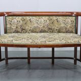 Josef Hoffmann Variation of Art Nouveau "Fledermaus" Sofa