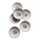 Set of 6 vintage soup plates, "Indian Tree" pattern by Digoin