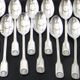 Set of 12 silver-plated mocha spoons.