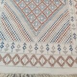 Tapis beige fait main traditionnel 110x194cm