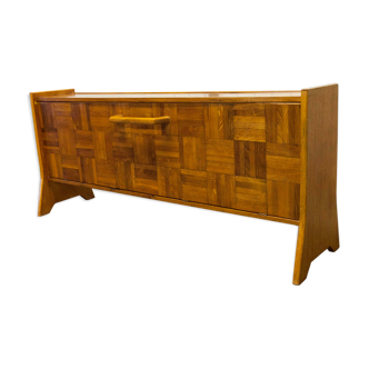 Unique wooden bar furniture etc. orange 1970