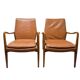 Pair of Scandinavian armchairs attributed to Axel Larsson, circa 1960.