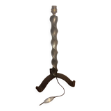 Hammered wrought iron lamp base – 1950s