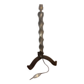 Hammered wrought iron lamp base – 1950s