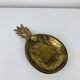 Vintage gold-plated brass pineapple emptier