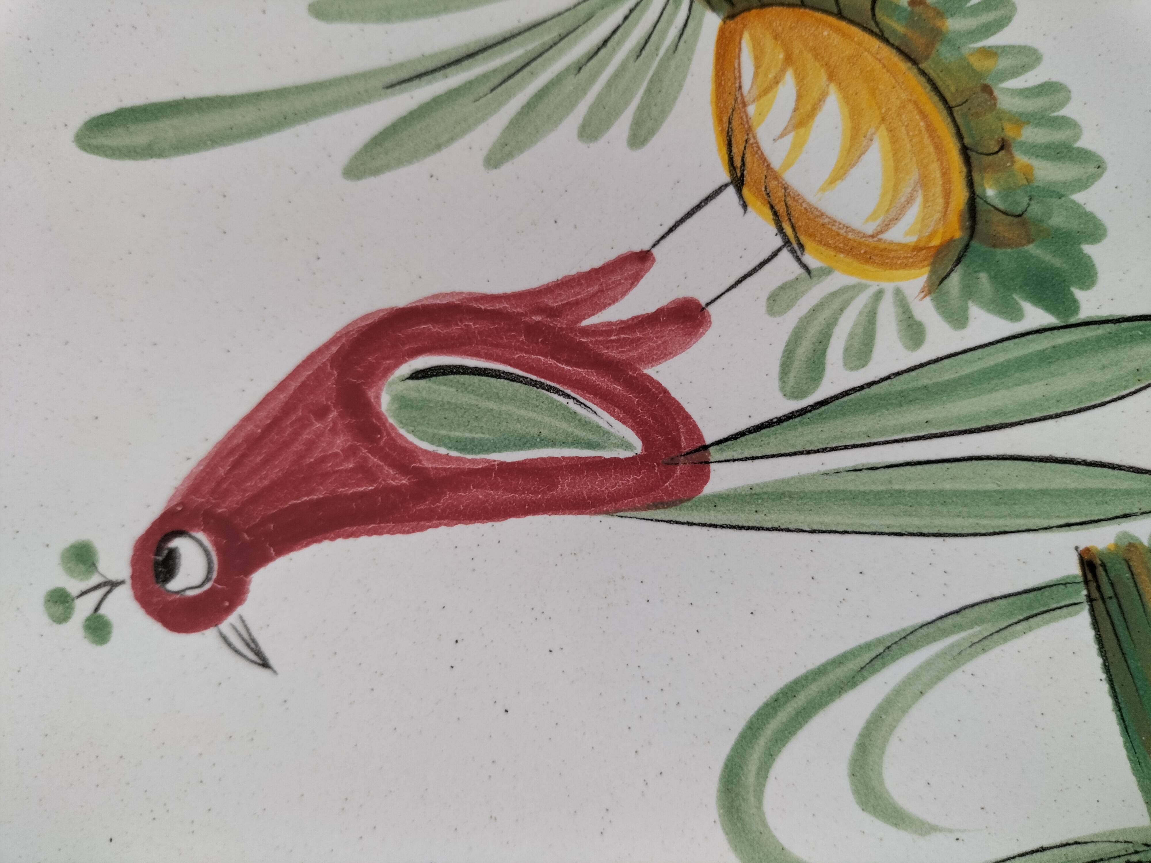 Set of 3 vintage Sainte-Radegonde earthenware plates