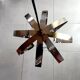 Suspension space age flower 70s