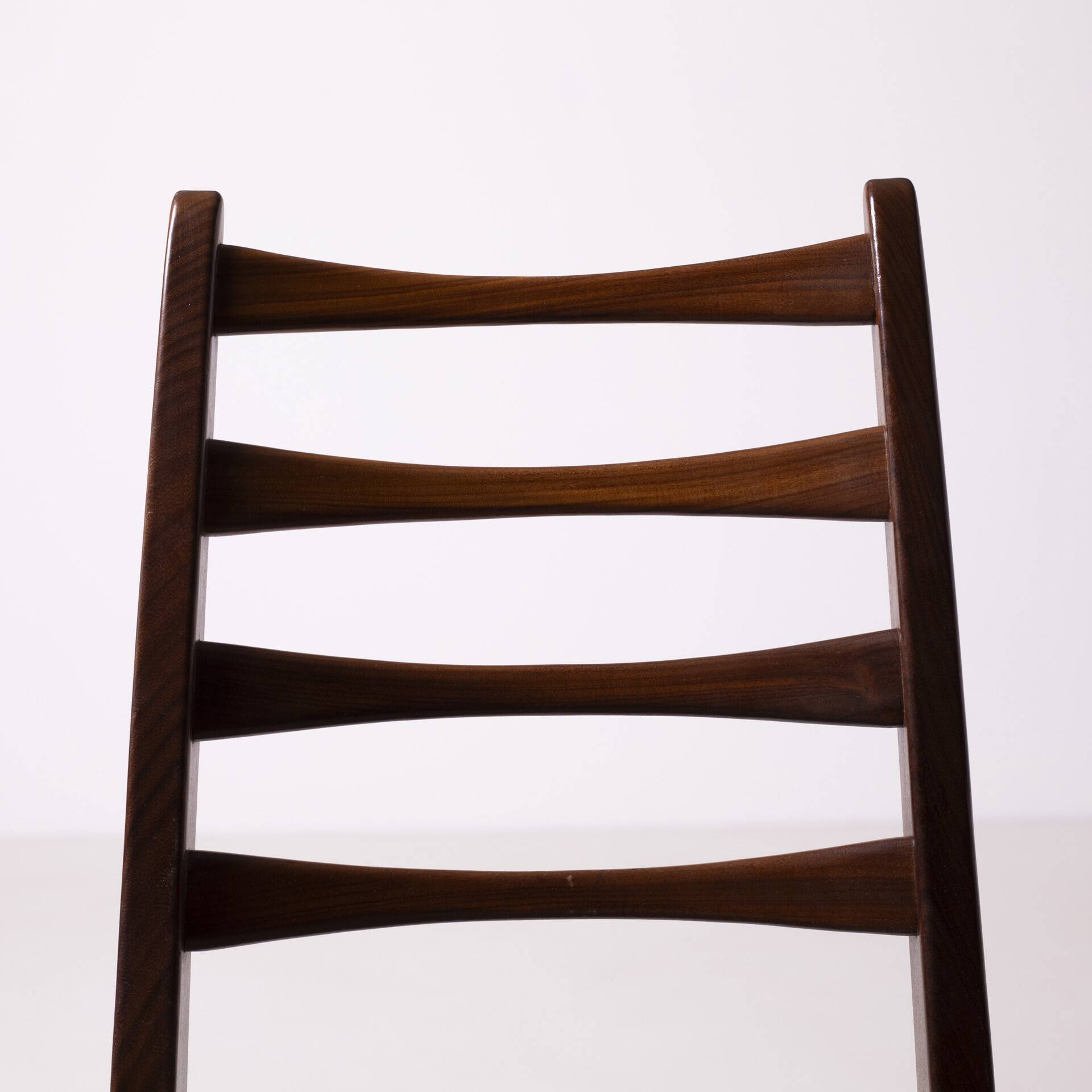 Set of 5 midcentury afromosia teak danish dining chairs, Denmark, 1960s