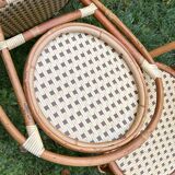 4 rattan and scoubidou Hardy chairs
