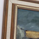 Original Swedish Mid-Century Oil on Canvas “Chair” by Jan Erik- Vintage & Framed