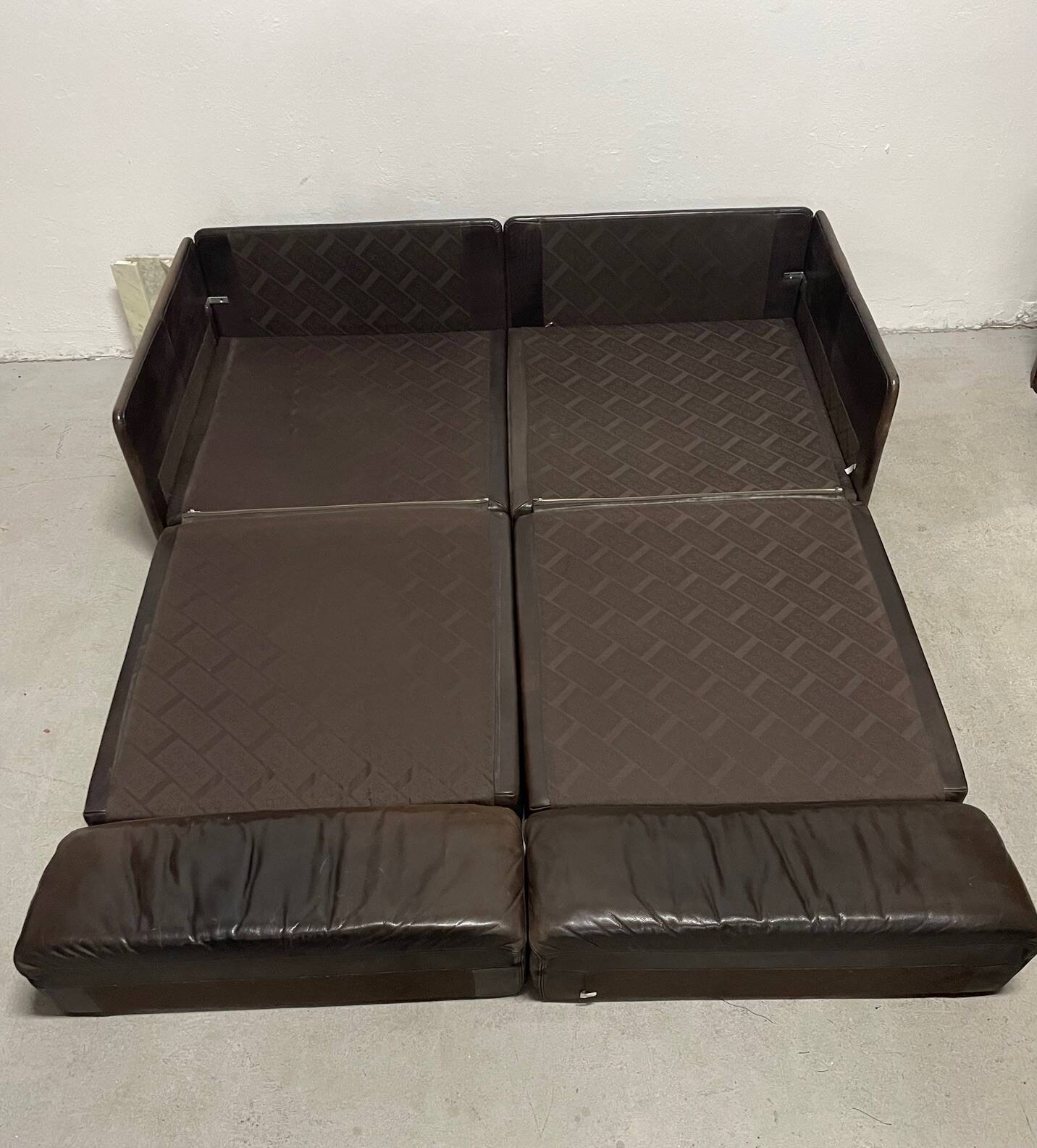De Sede Ds-76 Modular Sofa in Brown Leather, Switzerland  1970s