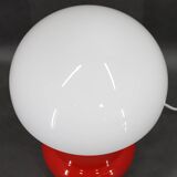 Opaline glass mushroom table lamp, Space Age, Czechoslovakia, 1970s