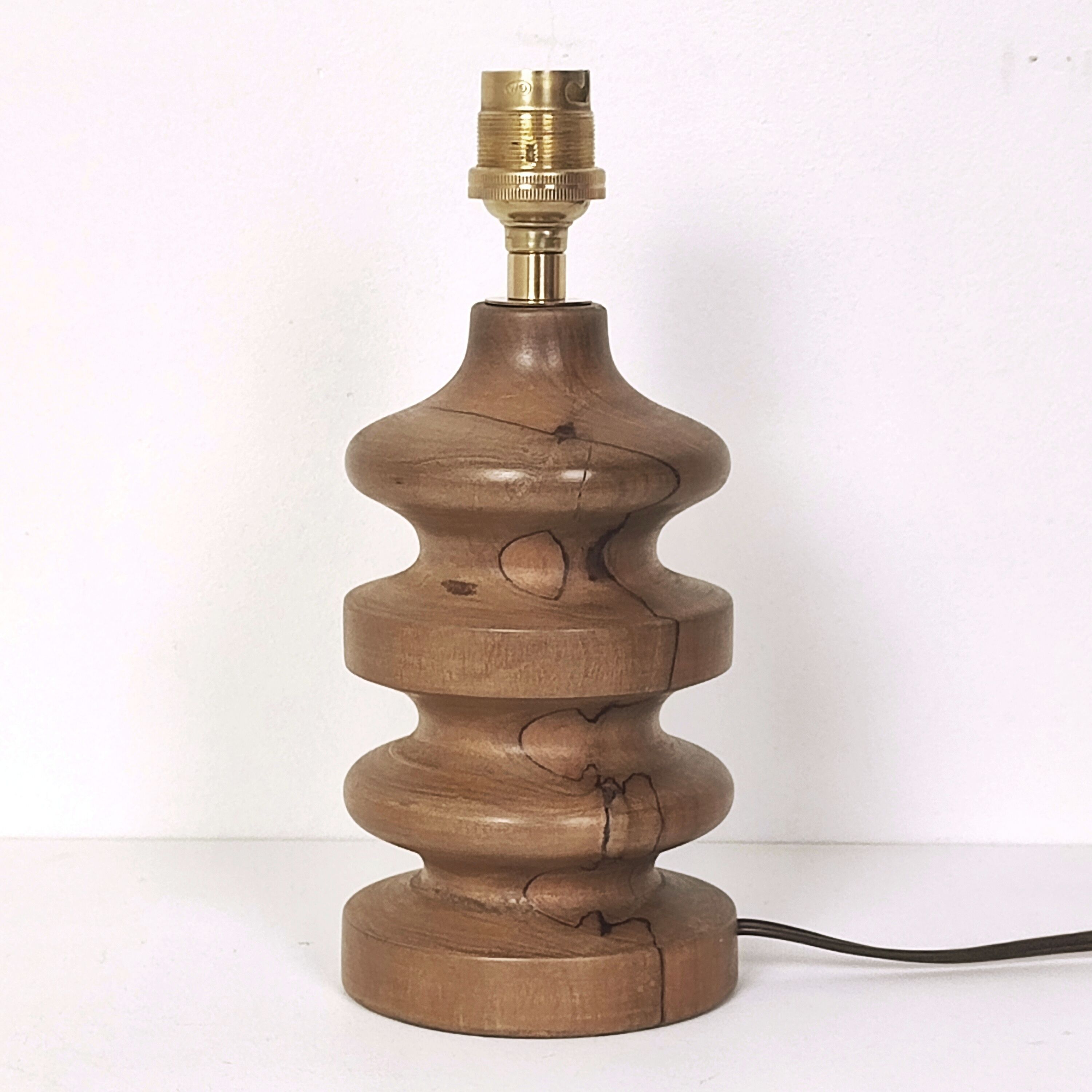 Lampe bois et corde