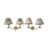 Paire d'appliques vintage 1940-50
