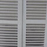 Old wooden shutters louvers 2 leafs