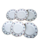 6 flat plates in Limoges porcelain