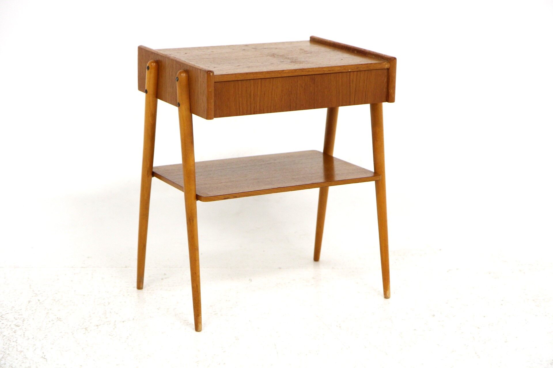 Teak bedside table, Carlström, Sweden, 1960