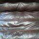 Four-seater sofa in dark brown leather from Steiner by designer Pascal Daveluy, model