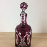 Val Saint Lambert double-layer red cut crystal carafe
