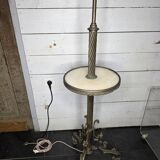 Napoleon III floor lamp in bronze and brass