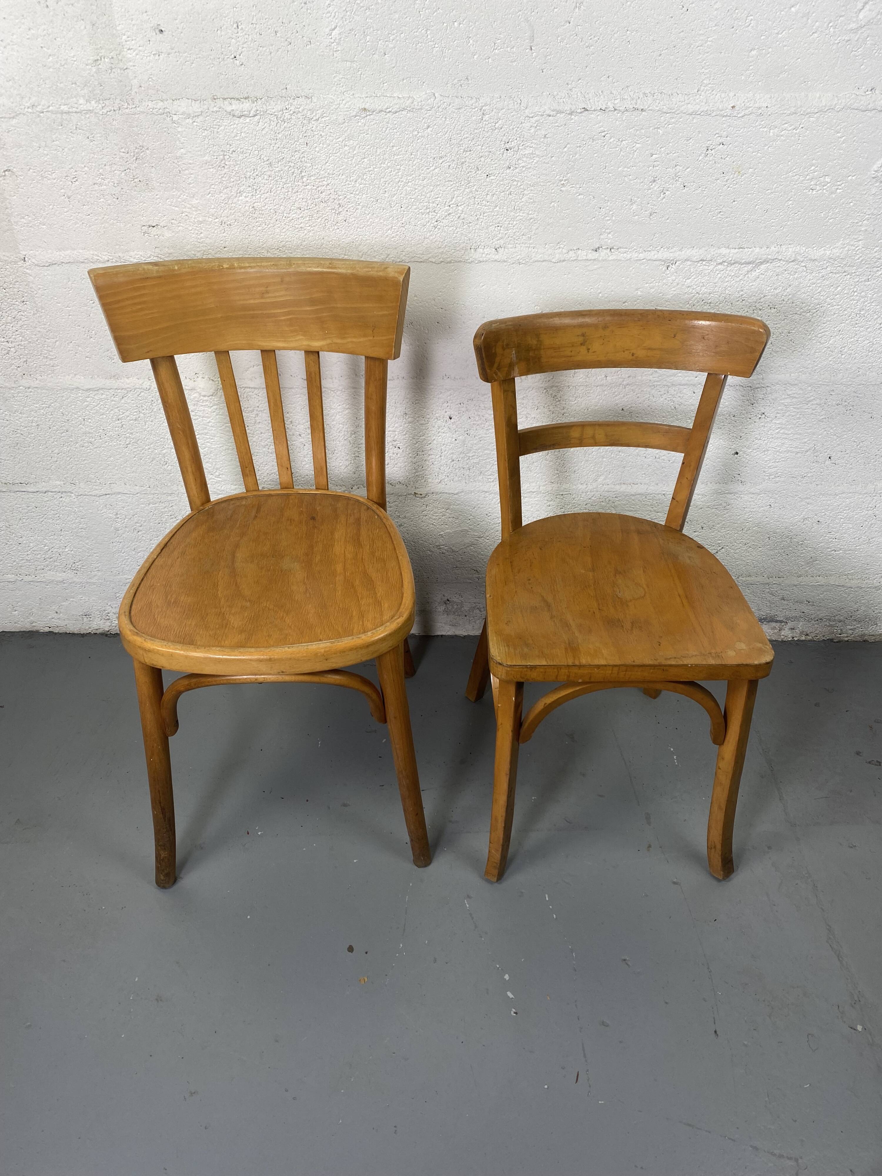 Mismatched bistro chair x2