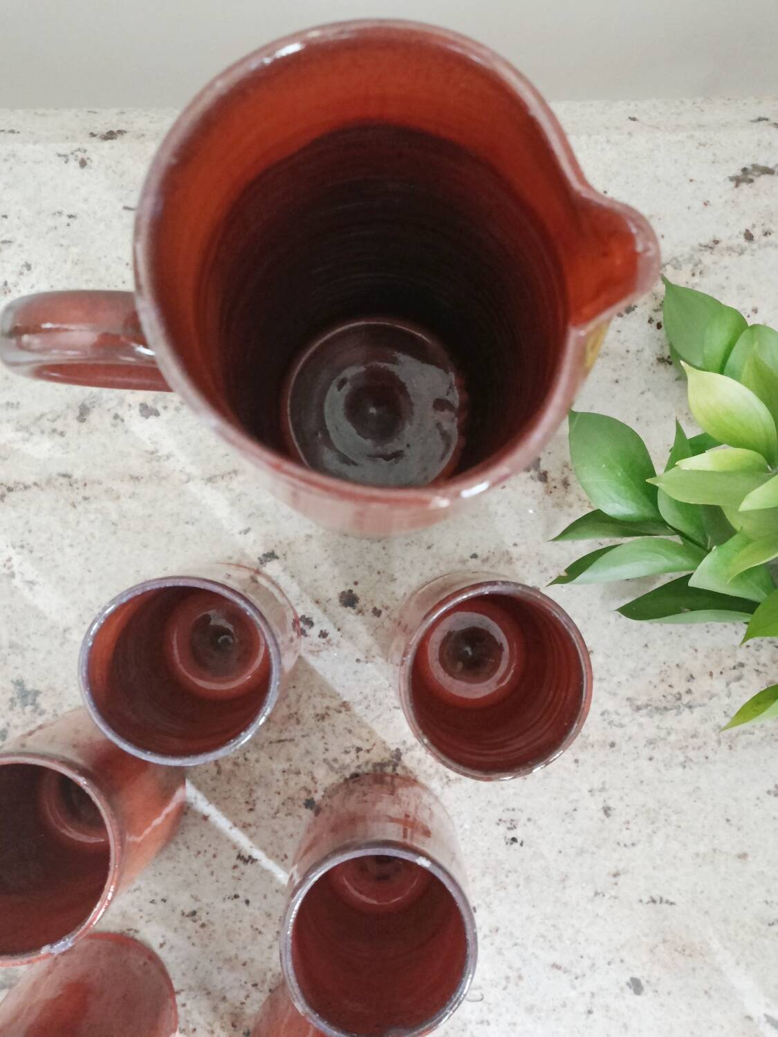 Ceramic orangeade service