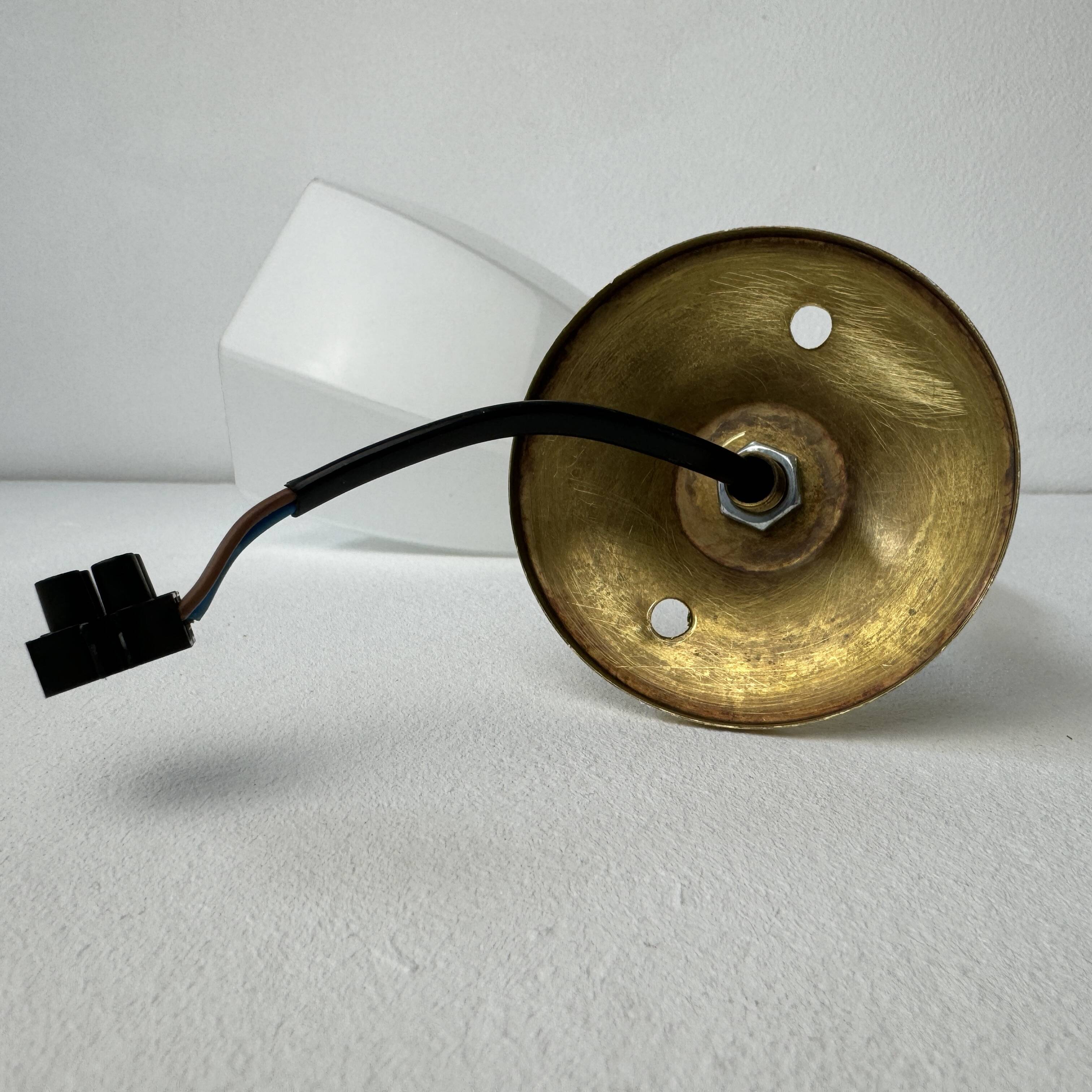 Pair of old vintage opaline sconces