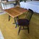 Table bistrot bois brut