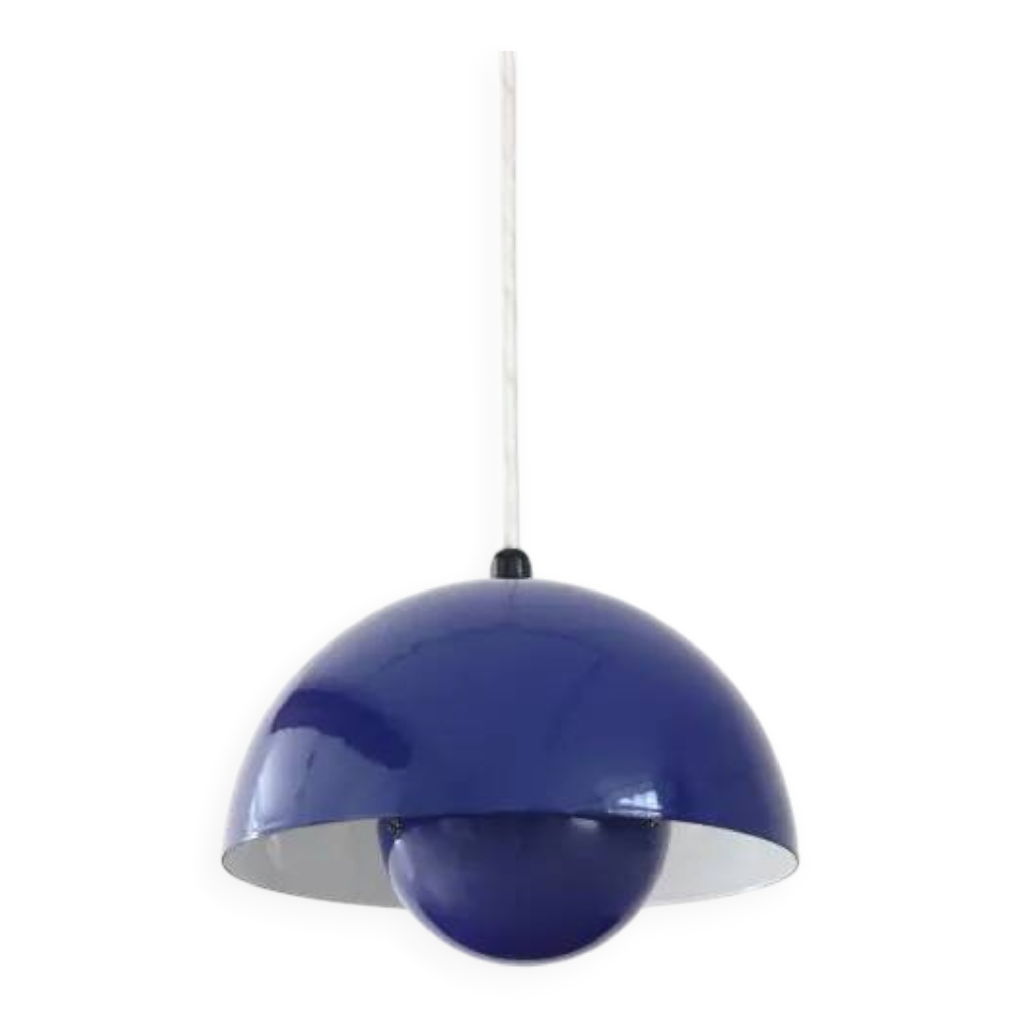 Blue Verner Panton flowerpot pendant lamp from 1970