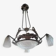 Art Deco Degué Chandelier