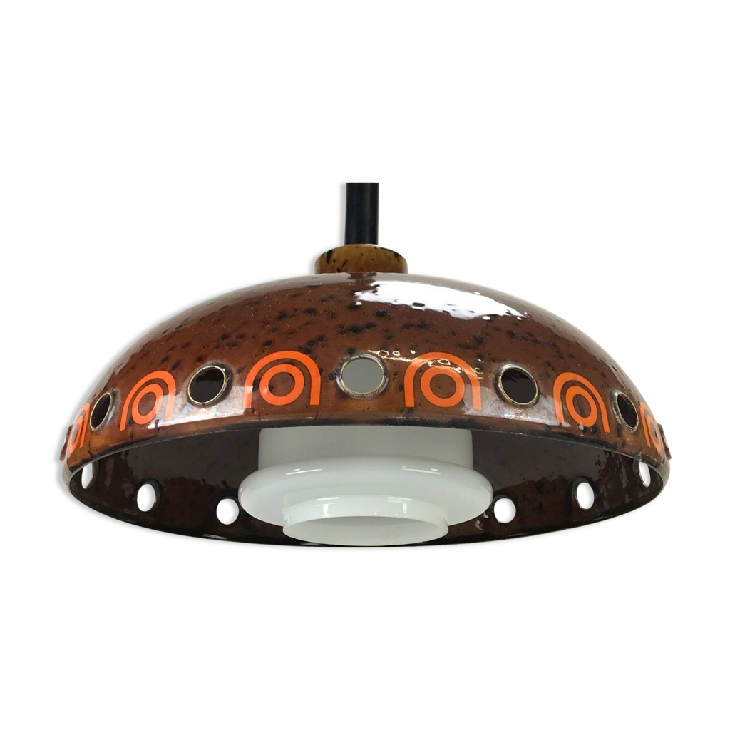 Plafonnier minimaliste danois blanc de Lyskær, années 1970 - En vente sur 1stDib