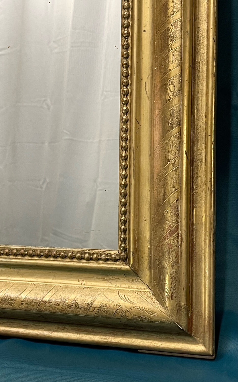 Mirror era Louis-Philippe gilding with gold leaf