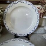 Pair of round dishes Boch La Louvière circa 1900