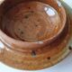 Pyrite stoneware ceramic candy box signed A (Signature to be identified)