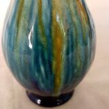 Old flammed ceramic vase