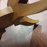 Art deco veneer walnut side table