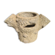 Tree trunk planter in concrete