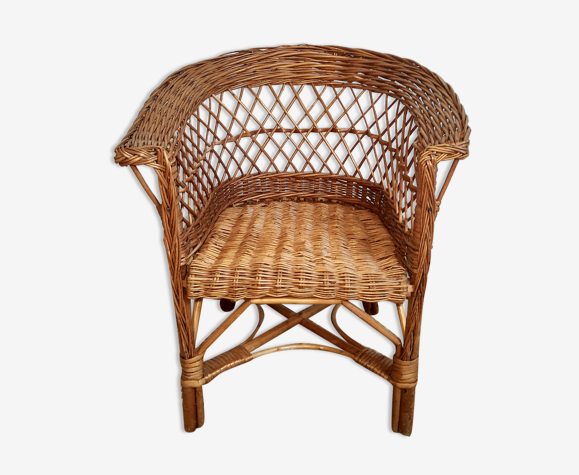 Fauteuil pour enfant en osier