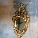 Pair of Italian gilded wood mirrors