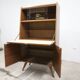 1960 Scandinavian secretary with teak compass feet and pastel yellow top