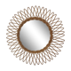 Miroir soleil en rotin 56cm