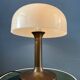 Brown and white Space Age Mid-Century mushroom table lamp
