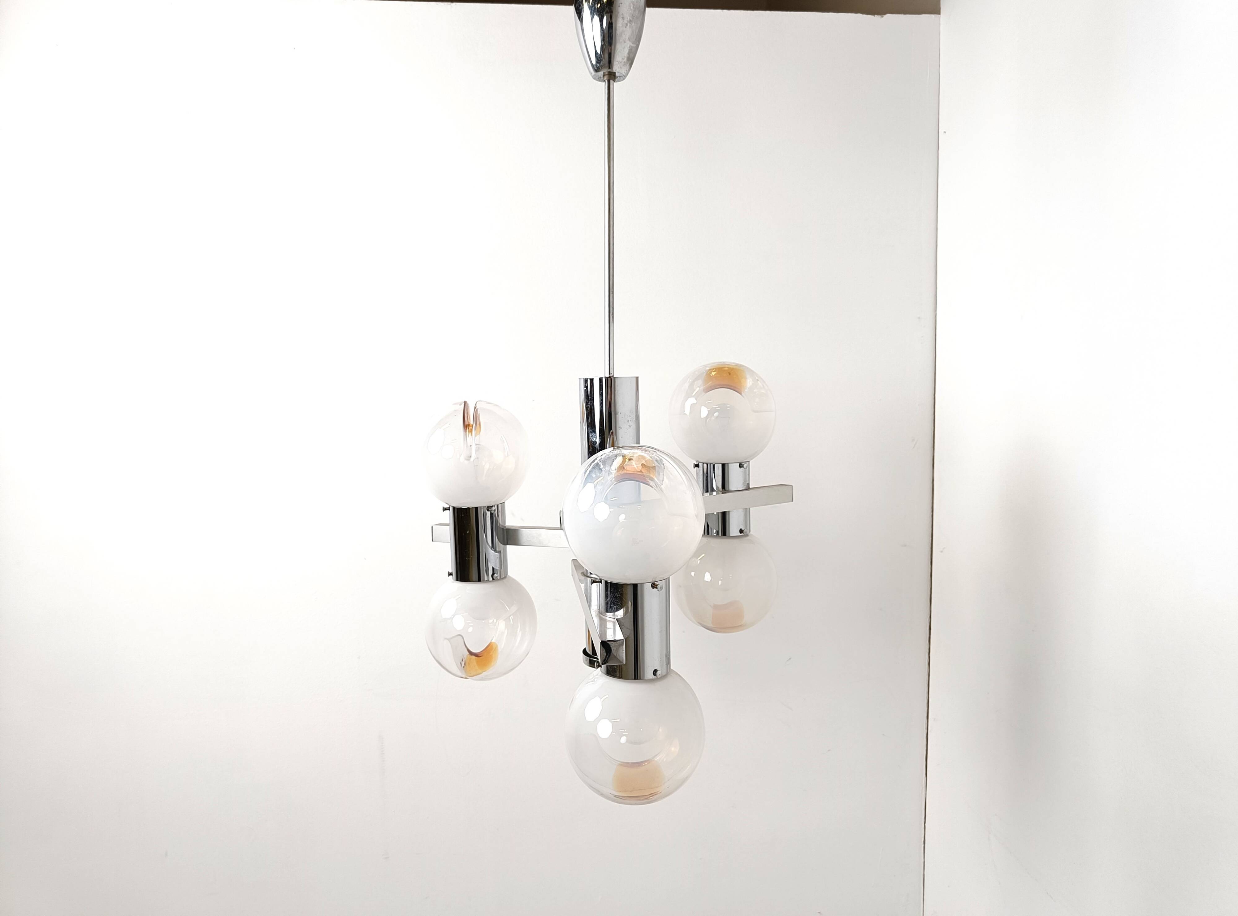 Vintage Mazzega chandelier, 1960s