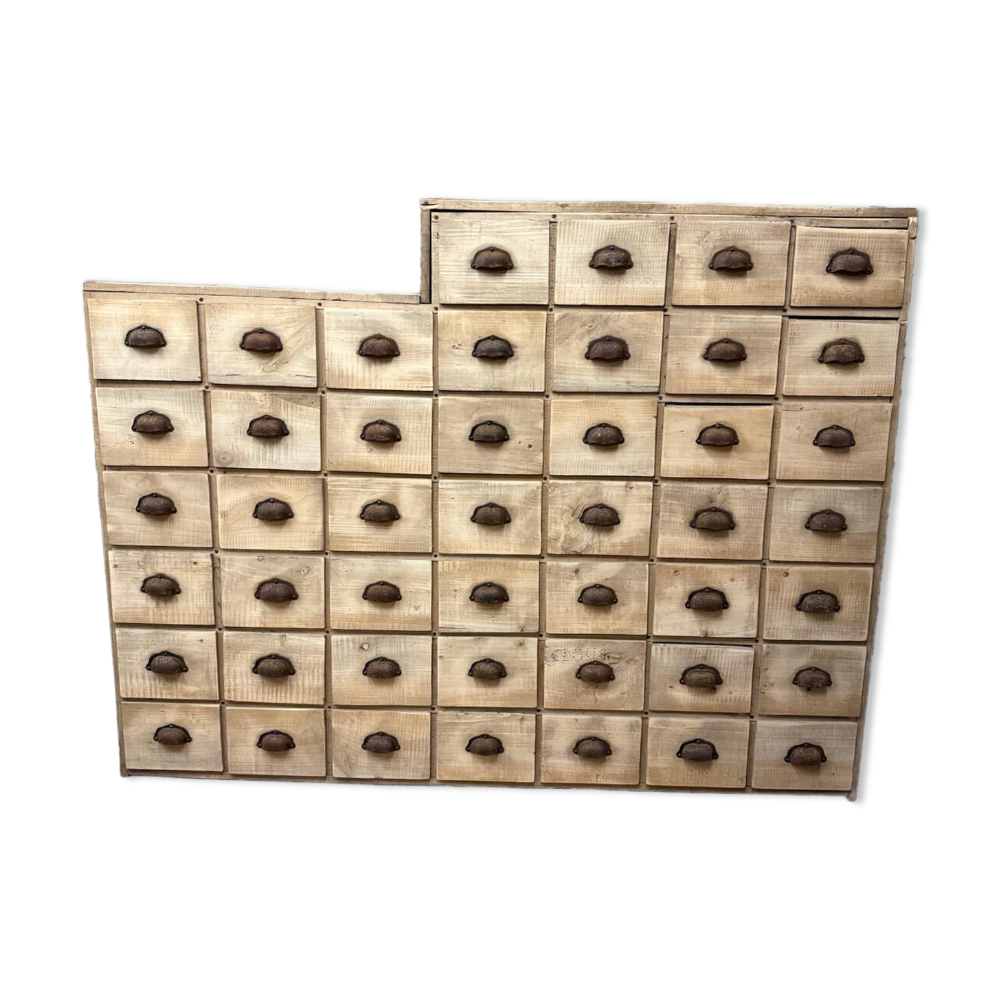 Magnificent wooden workshop cabinet.