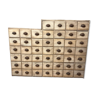 Magnificent wooden workshop cabinet.