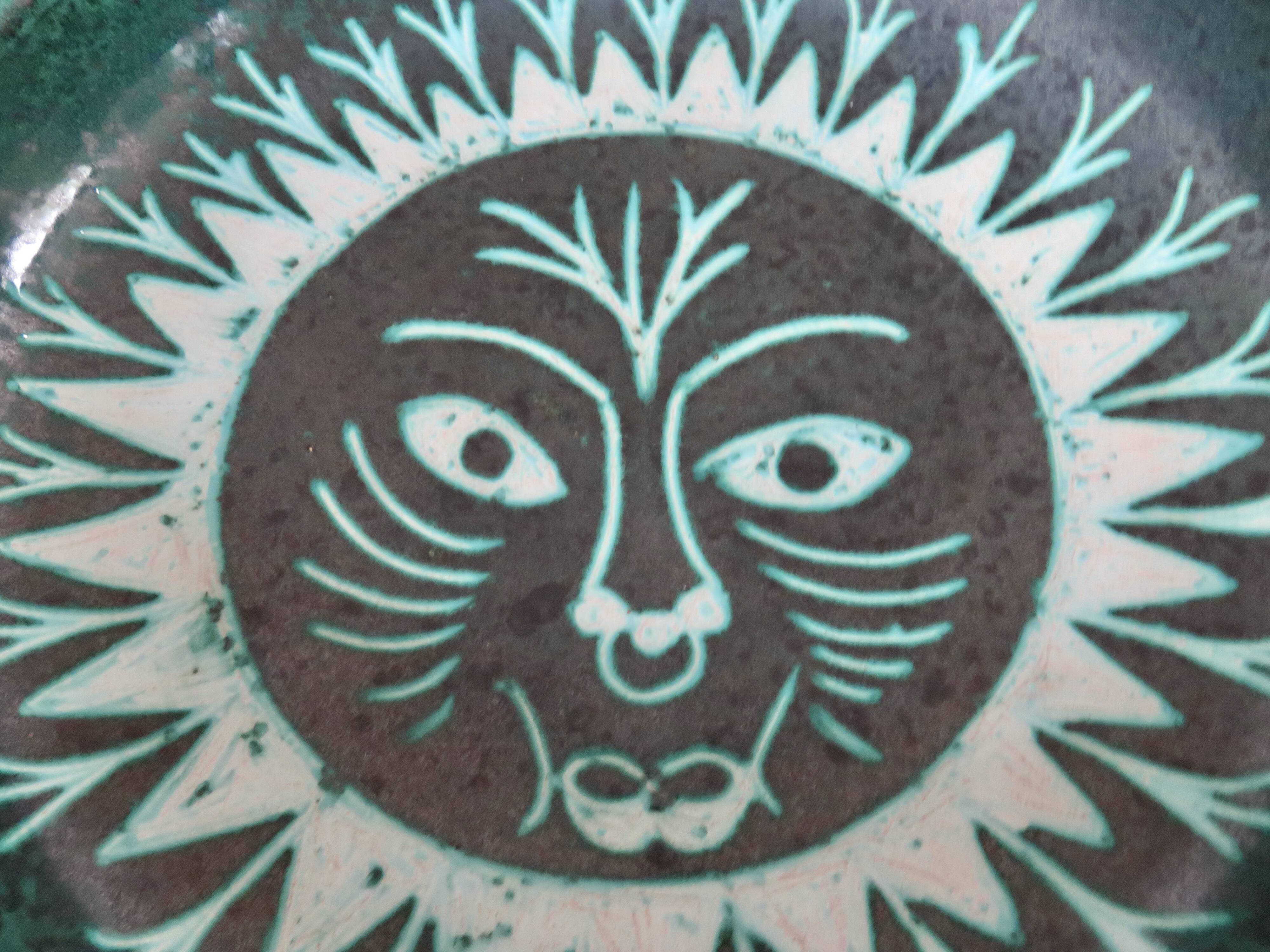 Ceramic zoomorphic decoration signed Charles Voltz, Vallauris, large empty pocket, 50s and 60s